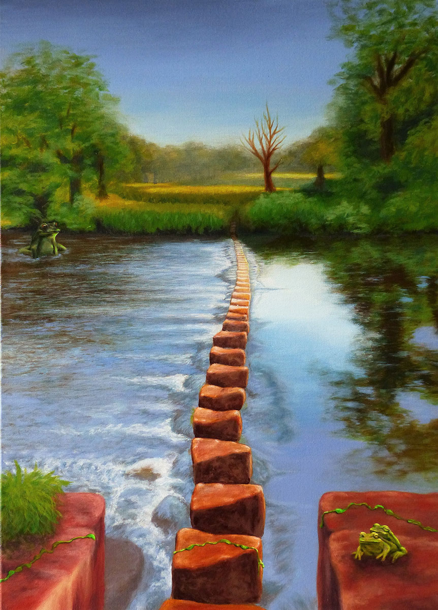 Acryl auf Leinwand, 50 x 70, 2019