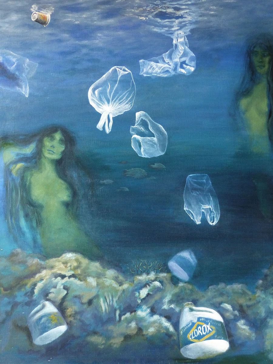 Bild von Tatort 1, 2018, Acryl auf Leinwand, 60 x 80, Anne Michalke_